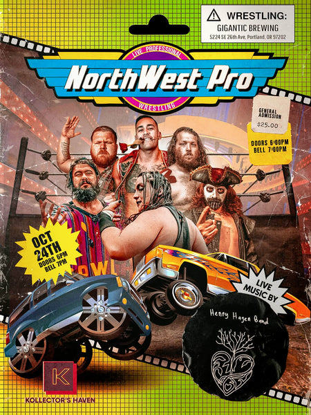 Live Pro Wrestling at Gigantic Brewing - Saturday, October 24th
